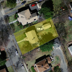 90 Adella Ave, Newton MA 02465-1922 aerial view