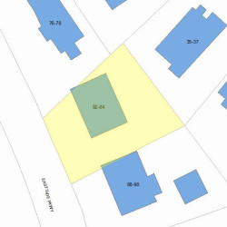 82 Side Pkwy, Newton MA 02458-1816 plot plan