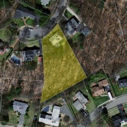 92 Crofton Rd, Newton MA  02468-2115 aerial view