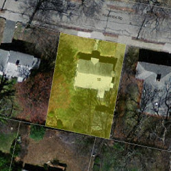 58 Warwick Rd, Newton MA 02465-1724 aerial view