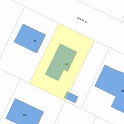 42 Grant St, Newton MA 02465-1509 plot plan