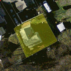 102 Los Angeles St, Newton MA  02458-1019 aerial view