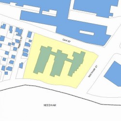 193 Oak St, Newton MA 02464-1457 plot plan