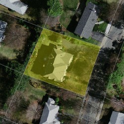 77 Oak Hill St, Newton MA  02459-3454 aerial view