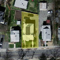 293 Webster St, Newton MA 02466-2105 aerial view
