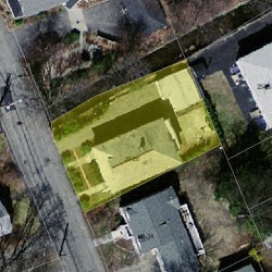 28 Cross St, Newton MA 02465-2102 aerial view