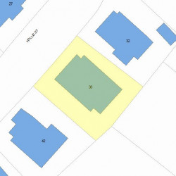 36 Hollis St, Newton MA 02458-2010 plot plan