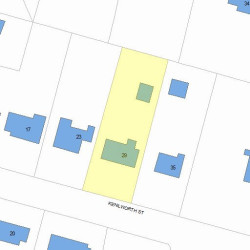 29 Kenilworth St, Newton MA 02458-2705 plot plan