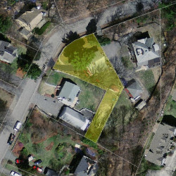 14 Evergreen Ave, Newton MA 02466-1703 aerial view