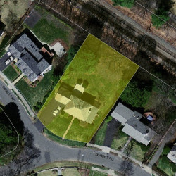 137 Dorset Rd, Newton MA  02468-1454 aerial view