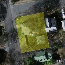 38 Bowdoin St, Newton MA  02461-1432 aerial view