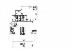 14 Oxford Rd, Newton MA  02459-2405 floor plan