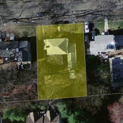 25 Roosevelt Rd, Newton MA  02459-2749 aerial view