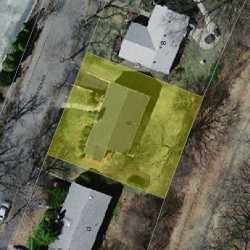 66 Manchester Rd, Newton MA 02461-1123 aerial view