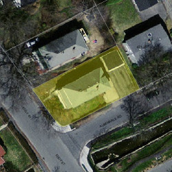 18 Eddy St, Newton MA 02465-2133 aerial view