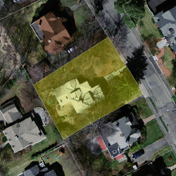 65 Hillside Ave, Newton MA 02465-2543 aerial view
