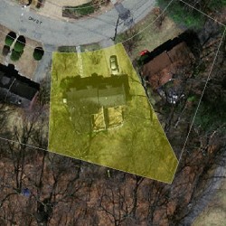 114 Day St, Newton MA 02466-2922 aerial view