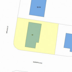 56 Walker St, Newton MA 02460-1520 plot plan