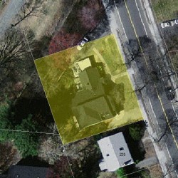 229 Winchester St, Newton MA  02461-2041 aerial view