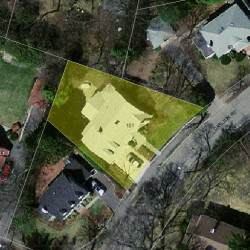 101 Carlton Rd, Newton MA 02468-1915 aerial view