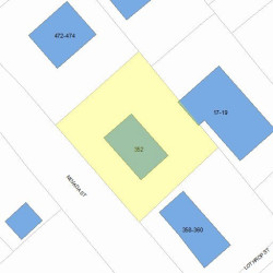 352 Nevada St, Newton MA 02460-1432 plot plan