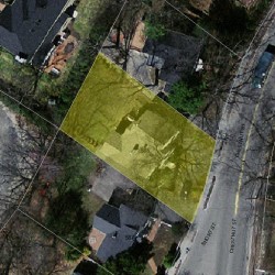 585 Chestnut St, Newton MA  02468-1225 aerial view