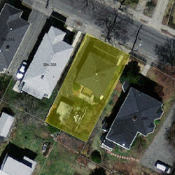302 Derby St, Newton MA 02465-1008 aerial view