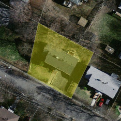 47 Whittemore Rd, Newton MA 02458-2105 aerial view