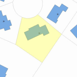 31 Buswell Park, Newton MA  02458-2304 plot plan