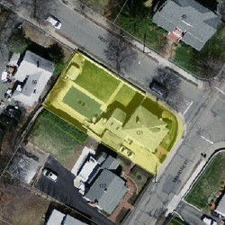 131 Melrose St, Newton MA 02466-1109 aerial view