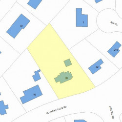 26 Country Club Rd, Newton MA 02459-3065 plot plan