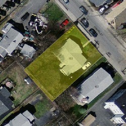 153 Chapel St, Newton MA 02458-1307 aerial view