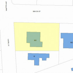 960 Beacon St, Newton MA 02459-1724 plot plan