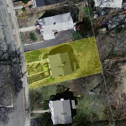1408 Walnut St, Newton MA 02461-1858 aerial view