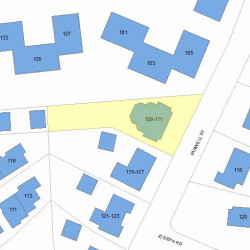111 Farwell St, Newton MA 02460-1068 plot plan