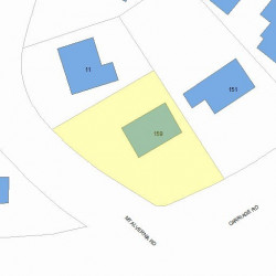 159 Commonwealth Ave, Newton MA 02459 plot plan