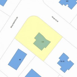 5 Wilson Cir, Newton MA 02461-1111 plot plan