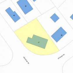 47 Agawam Rd, Newton MA 02468-1302 plot plan
