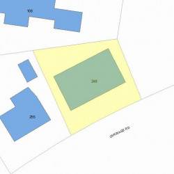249 Commonwealth Ave, Newton MA  02459 plot plan