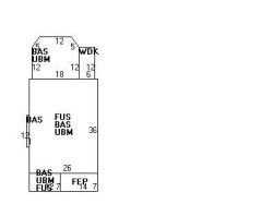 86 Falmouth Rd, Newton MA  02465-1127 floor plan