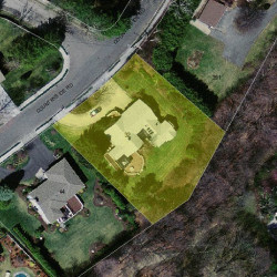 32 Countryside Rd, Newton MA  02459-2939 aerial view