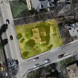 442 Walnut St, Newton MA  02460-2205 aerial view