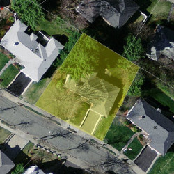 70 Deborah Rd, Newton MA  02459-2838 aerial view