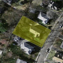 27 Salisbury Rd, Newton MA 02458-1947 aerial view