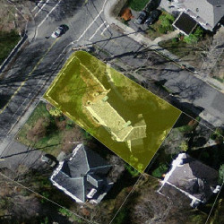 7 Hyde Ave, Newton MA 02458-2310 aerial view