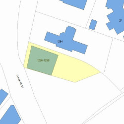 1296 Centre St, Newton MA  02459-1544 plot plan