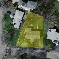 147 Andrew St, Newton MA 02461-2144 aerial view