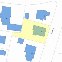 86 Dalton Rd, Newton MA  02459-1937 plot plan