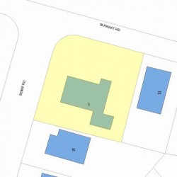 6 Bemis Rd, Newton MA 02460-1205 plot plan