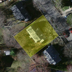 54 Bow Rd, Newton MA 02459-2513 aerial view
